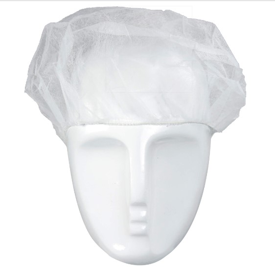 Gorro redondo desechable, TST 10 g/m2, ajuste elastico, EPI Cat. I, CE