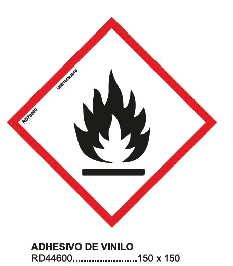 Adhesivo de vinilo, 150x150mm