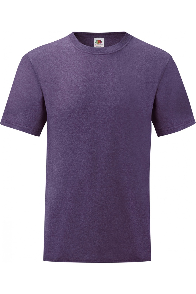 Camiseta Valueweight hombre, cuello redondo, corte tubular, 100% algodon. FRUIT OF THE LOOM.