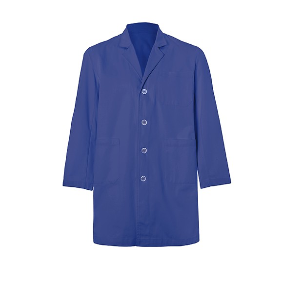 GUSS Bata 3/4, cuello solapa, 3 bolsillo. 65% poliester 35% algodon, 240g