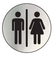 SEÑAL INOX ASEOS 70mm DIAMETRO