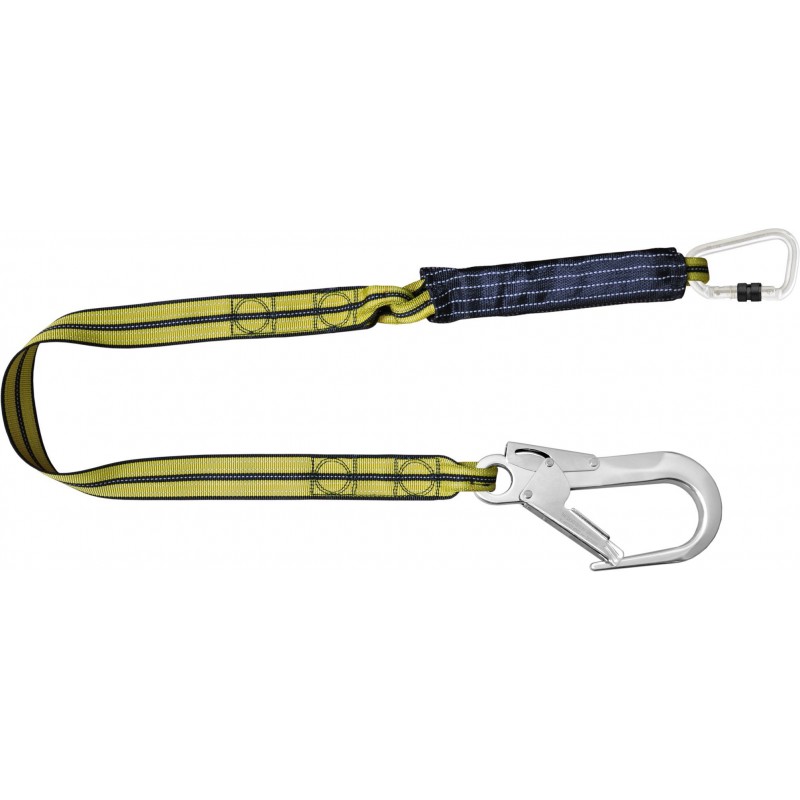 FA 30 306 20 Cordon absorbente de energia FREEBLAST longitud 2m con 1 karabiner de aluminio y 1 gancho de andamio de aluminio ATEX