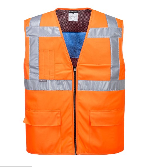 Chaleco refrescante de A.V. Cinta reflectante, Empapar con agua para activar, 100%Poliester, Relleno: Fibra de bambu