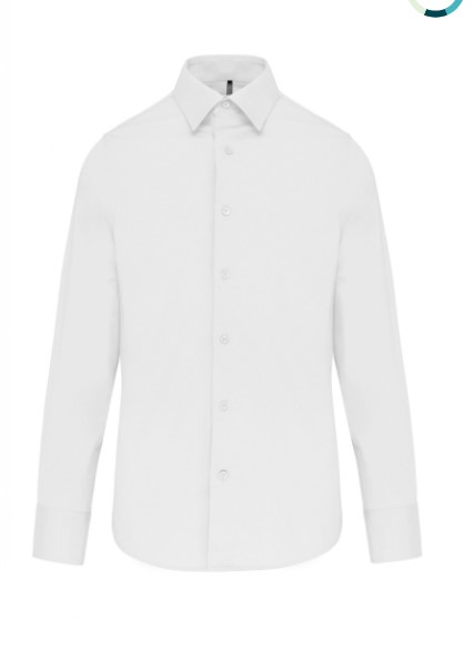 Camisa entallada, no precisa planchado, de cuidado facil. 100% micro sarga de Algodon