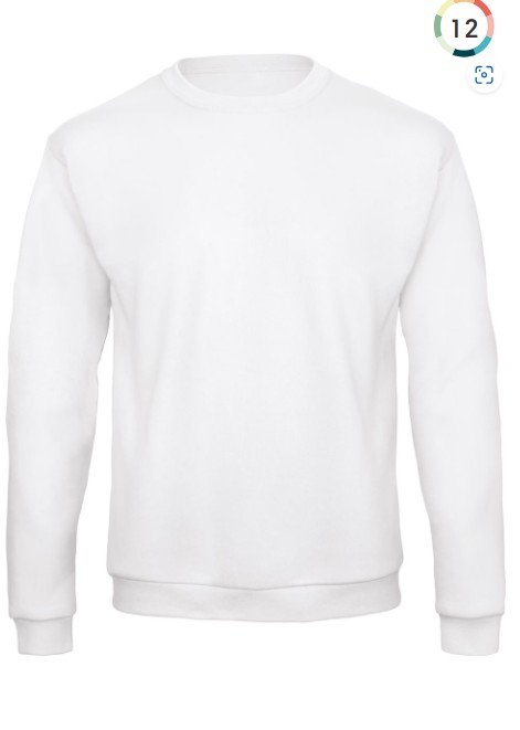 Sudadera cuello redondo 50% algodon / 50% poliester. B&amp;C