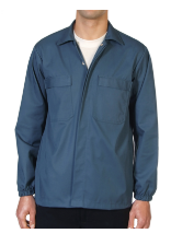 Camisa antiacido, manga larga, cierre con broches, cuello camisero, 2 bolsillos