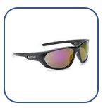 KOMET, Gafa de seguridad, Destello rojo, Uso en exteriores, Base de tinte : Ahumado, uso exterior.