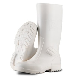 Segur blanca. Bota alta PVC, diseñada para entornos con altos requerimientos de seguridad e higiene. Puntera de seguridad.