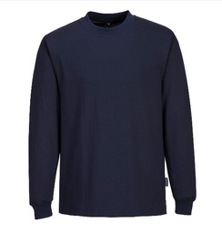 Camiseta de manga larga antiestatica ESD, Ligero, Comodo, Cuello y puños acanalados, 96%Algodón, 4% fibra Carbono