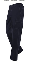 Pantalon algodon confort fit. Sin pinzas y media cintura elastica. Para soldadura. 100%algodon, Refuerzo en rodillas y culeras