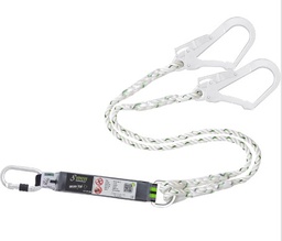 [FA 30 200 15 ] FA 30 200 15 Eslinga bifurcada de cuerda torcida (1,5m) con absorvedor de energia y conectores FA 50 101 17 y FA 50 207 55