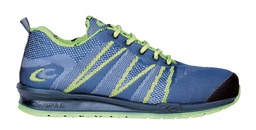 Zapato de tejido muy transpirable, sin costuras resistente a la abrasion y a los tirones, BLUE S1 P SRC.