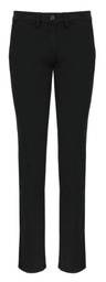 Pantalon chino mujer, material ligeramente extensible, 98% algodon de sarga-2% elastano.
