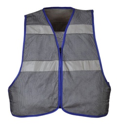 Chaleco refrescante, Cinta reflectante, Empapar con agua para activar, 100%Poliester, Relleno: Fibra de bambu