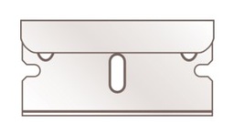 [44.50] Hoja de afeitar reforzada, afilado de dos lados (Paquete de 10 un.)