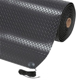 [004.611.22 Negro]  Alfombra antifatiga y antiestatica, Diamond Stat, para un uso intensivo, 91cmx150cm