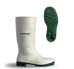 DUNLOP PROTOMASTOR S5 ZWART, Botas de goma sin forro unisex, color blanco, Impermeable, Puntera de acero.