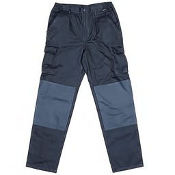Pantalon laboral, algodon 100% 270 g/m², 5 bolsillos+rodilleras+culera, color gris petroleo