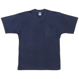 Camiseta manga corta, Cuello pico, 1 Bolsillo, 100% Algodon 175 g/m². 