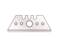 [65232] Hoja de acero, puntas redondeadas, afilado ancho y por los dos lados, doble bisel (expendedor 10 uds.)