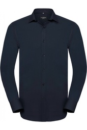 Camisa Ultimate Stretch manga larga hombre, 75% algodon-25% elastomultiester. Pinza en espalda. Corte entallado.