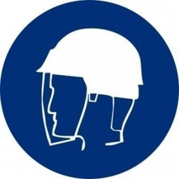 [RD28608] Adhesivo circular "Obligatorio pantalla", 9cm