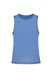 Peto ligero de rejilla, multi-deportes, malla calada, acabado doble despunte, 100% poliester. 