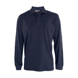 Polo manga larga punto liso. Ignifuga-ATEX. Bolsillo pecho. Puños elasticos. 60% Modacrilica-38% Algodon-2% Carbono