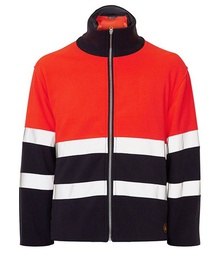 TIANA 3 Chaqueta Polar Bicolor Clas II cremallera, bolsillos, puño elastico, 2 bandas reflectantes torso-mangas. 100%Poliester