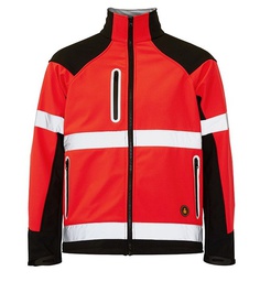 CHELON 3 PREMIUM, Chaqueta A.V softshell  Ripstop Pongee bicolor clase II, 2 bandas reflectantes, 92% Poliester 8% Elastan