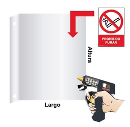[S0108] BANDEROLA ALUMINIO 210X300mm