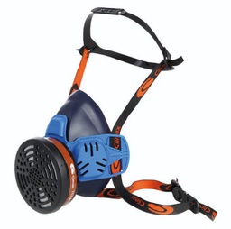 [762 S + A1 ] Media mascara silicona, con filtro A1 conexion bayoneta