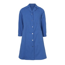 BALI M/L Bata señora manga larga, cuello solapa, 3 bolsillos. Tergal, 65% Poliester 35% Algodon