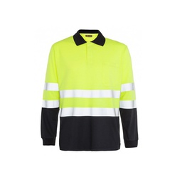 BORI 5, Polo IG - ATEX bicolor Clase II manga larga, puño elastico. 2 bandas reflectantes ignifugas termoselladas. 60% Modacrilica 38% Algodon 2% Carbono