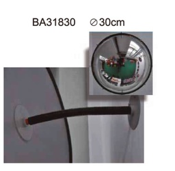 [BA31830 ] Espejo Interior 30cm de Diametro, Soporte para pared INCLUIDO. Distancia de vision Maxima: 2m