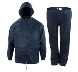 Traje de agua Chubasquero/pantalon, Poliester/PVC, con bolsa de almacenaje, EPI Cat. I, EN 343 3.1.